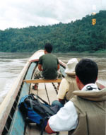 River boat to ethnic minority villages