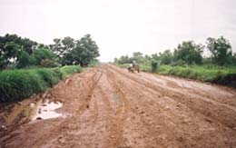 Road condition: Poipet to Siem Reap Aug 2002