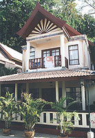 One guesthouse building has 2 to 3 rooms