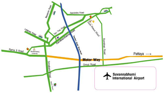 Location map of Siam Piman - Bangkok