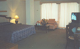 A bed room in the new wing