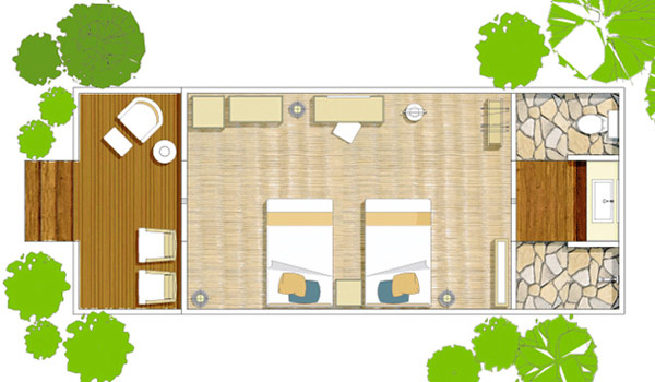 Tent floor plan