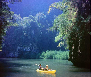 Kayaking around