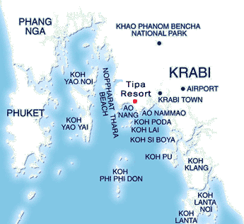 Krabi map