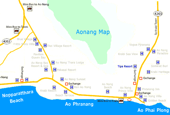 Ao Nang Map