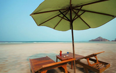 Sand beach and the sea at The Rock Huahin