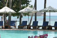 Beach swimming pool Blue Lagoon hotel