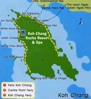 Location map of Koh Chang Kacha Resort and Spa