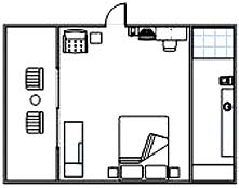 deluxe room floor plan