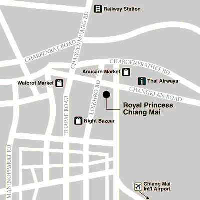 Royal Princess Chiang Mai location map