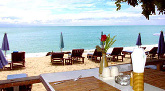 Main restaurant on the beach