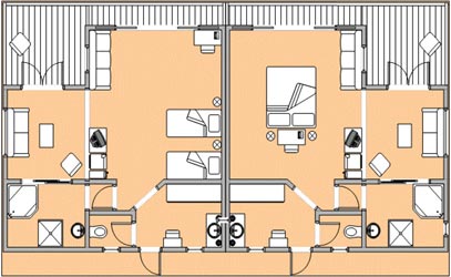 Deluxe room layout