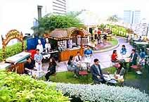 Roof top beer garden