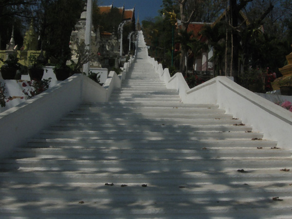 Staircase to a hill-top Pagoda