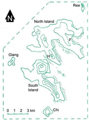Map of Surin islands