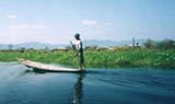 Floating gardens and a leg rower