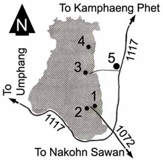 Map to Klong Lan national park