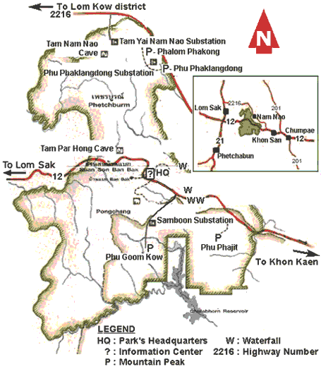 Nao Nao national park map