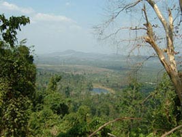 View from a hill-top near Makot ranger station