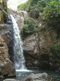 A section of Makot waterfall