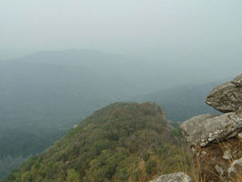A view from Khao Phu Kha peak (misty)