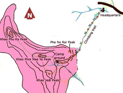 Khao Luang highland map