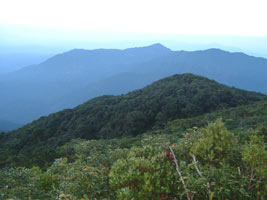 A view from Khao Luang peak towards the west