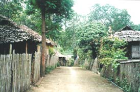 Tha Ta Fang village from the river