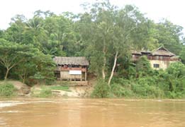 Tha Ta Fang village from the river