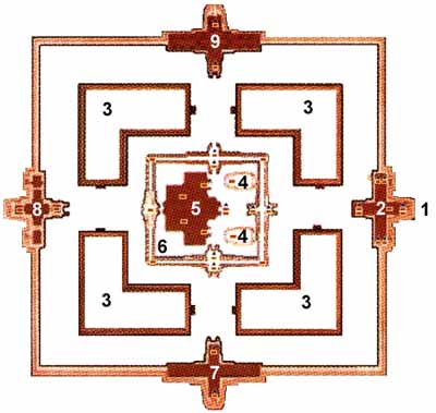 Prasat Muang Tam plan view