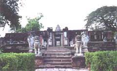 The naga bridge and the outer wall with the main porch