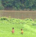 Children and Salawin river
