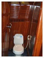 Toilet in the main deck