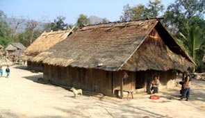 Hmong village in the hills