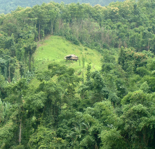 A farm hut in the mountain