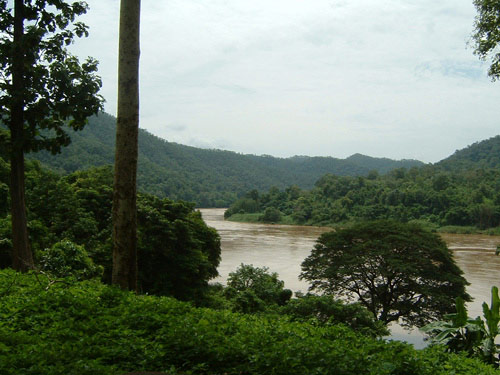 Salawin river between Thailand and Myanmar (Burma)