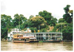 Boats on the Ayeyarwaddy river