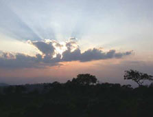 Sunset view from Phu Rua national park