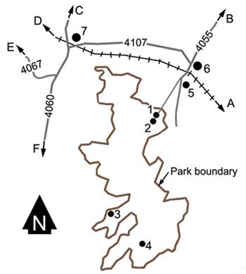 Si Po waterfall map