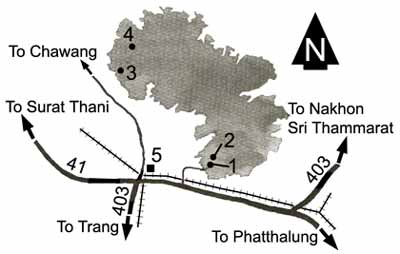 Map to Yong waterfall national park
